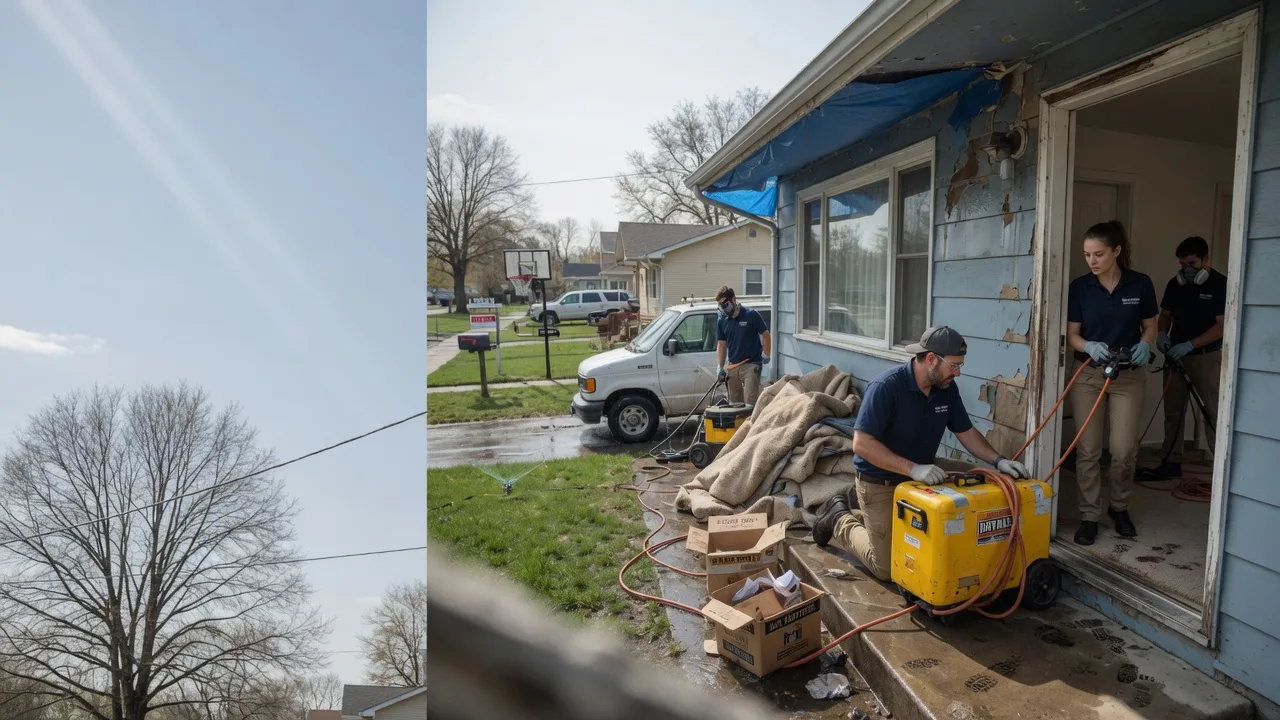Basement Flood Cleanup in Brussels, IL near me
